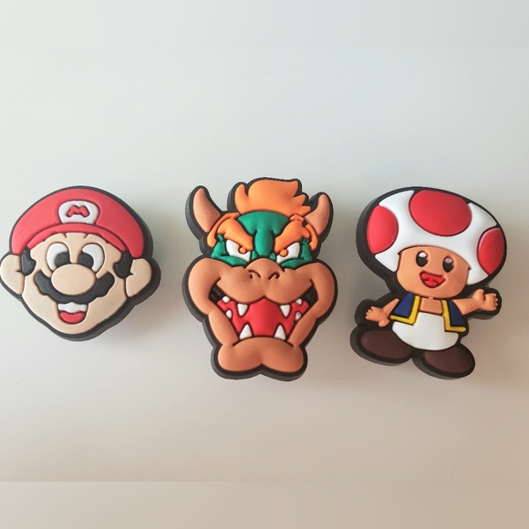 5 x New Croc Charms / Jibbitz, Super Mario, Sonic style - Picture 2 of 3